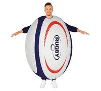 AirSuit® Disfraz Inflable Balón de Rugby para Adultos | Traje de Rugby 135 x 90 x 82 cm | 100% Poliéster | Ligero y Resistente | Sistema de Inflado Incluido | OriginalCorner®