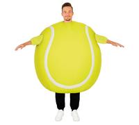 AirSuit® Disfraz Inflable Pelota de Tenis para Adultos | Traje de Tenis 120 x 150 x 110 cm | 100% Poliéster | Ligero y Resistente | Sistema de Inflado Incluido | OriginalCorner®