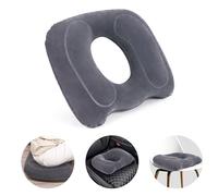 AirSwim Almohadas inflables para hemorroides, almohada de dona para dolor de coxis, cojín inflable ajustable para úlceras de cama, embarazo posparto, asiento de coche, avión, 17.7 x 15.4 x 4.3