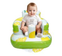 AirSwim Asiento inflable para bebé, silla inflable para bebés de 3 meses en adelante, silla inflable de verano con bomba de aire integrada, asiento de bumbo para sentarse, palying, camping, limón