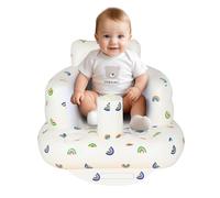 AirSwim Asiento inflable para bebé, silla inflable para bebés de 3 meses en adelante, silla inflable de verano con bomba de aire integrada, asiento de bumbo para sentarse, palying, camping, arcoíris