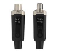 AirSync - Transmisor y receptor XLR inalámbrico, sistema de micrófono inalámbrico UHF para rango de 150 pies, adaptador de micrófono inalámbrico recargable para micrófonos dinámicos y de condensador