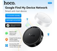 Airtags E96A para teléfono Android, rastreador de Google Find My Network, localizador GPS Global para coches, mascotas, billetera, llavero antipérdida BLANCO
