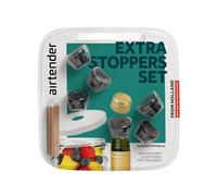 Airtender 6 tapones para vino, botellas y recipientes aislados, reutilizables, a prueba de fugas