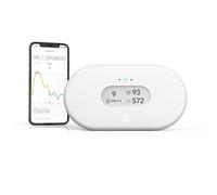 Airthings 2960 View Plus: monitor de radón y de la calidad del aire con detector de PM 2,5, CO2, COV, humedad y temperatura, aplicación para móviles, Wi-Fi, notificaciones