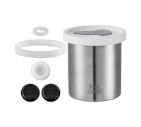Airtight Coffee Storage Canister, Stainless Steel Food Jar, Container with Lock Feature, Lightweight Kitchen Storage System, Sealed Bean Container with Modern Finish, 900ML Coffee Canister for Home