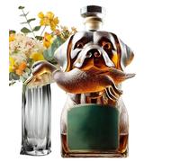 Airtight Container Alcohol Holder | Collectible Figurines Desk Decor For Men Tequila Wine Brandy Vodka | Glass Liquor Bottle - Hound Glass Decanter Whiskey Bottle