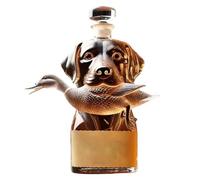 Airtight Container Alcohol Holder | Collectible Figurines Desk Decor For Men Tequila Wine Brandy Vodka | Glass Liquor Bottle - Hound Glass Decanter Whiskey Bottle