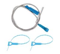 AIRTILY 1 -Parte De La Excavadora De Primavera, Gancho De Excavadora De 2 Partes, Herramientas De Limpieza De Tuberías, Artículos para El Hogar, Adecuados para Lavamanos, Bañeras, Desagües.