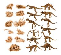 AIRTILY 11 Cráneos De Dinosaurios, 12 Esqueletos, Simulación De Modelos De Dinosaurios, Personalidad Creativa, Rompecabezas Lindo Fósiles Accesorios, Interesante Adornos.