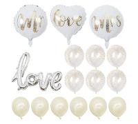 AIRTILY 16 Piezas De Globos De Bodas, Globos Románticos Y Simples, Globos De Cine De Aluminio, Diseño para El Lugar De Fiesta, Fotos Frecuisitas.