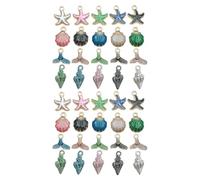 AIRTILY 40 Coles De Joyería con Motivos Marinos, Material De Joyería De Bricolaje, Coles De Metal Se Pueden Hacer De Pulseras, Collares Y Keyhagen.