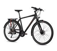 Airtracks Bicicleta de trekking para hombre, 28 pulgadas, TR.2870, Shimano Deore, 30 marchas RD-T6000 SGS, color negro mate, altura del marco de 50 cm y 55 cm, modelo 2026 (55 cm (altura 175-185 cm)
