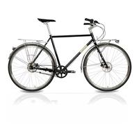 Airtracks Bicicleta urbana de 28 pulgadas para hombre, Street CrMo Gates Carbon Drive Belt Shimano 7 velocidades Nexus Negro - Altura del marco 53 cm, 57 cm - Año del modelo 2025 (57 cm (altura 180
