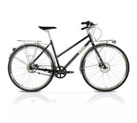 Airtracks Bicicleta urbana de 28 pulgadas para mujer, CrMo Gates Carbon Drive Belt Shimano 7 velocidades Nexus Negro - Altura del marco 50 cm, 53 cm - Año modelo 2025 (50 cm (altura 160-175 cm)