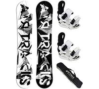 AIRTRACKS Lady Snowboard Set - Tabla BWF Mujer 150 - Fijaciones Master W S - SB Bag/Nuevo