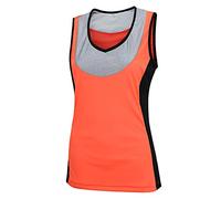 Airtracks Maillot de ciclismo para mujer, sin mangas, de manga corta, transpirable, de secado rápido, reflectores, rojo, S