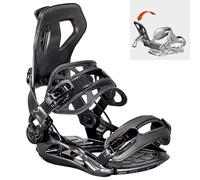Airtracks Master Pro FASTEC System - Fijaciones para snowboard (talla M, L, XL, 41-44), color negro