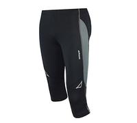 AIRTRACKS Pantalones DE Correr con Todas Las Funciones 3/4 DE Largo por Air/Running Pantalones/Medias/COMPRESIÓN/REFLECTORES, Primavera/Verano, Unisex, Color - Negro, tamaño XL