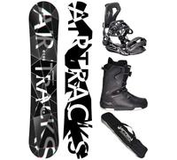 AIRTRACKS Snowboard Set (Paquete Completo) Tabla Refractions Game Extra Wide (Hombre) 171 - Fijaciones Master - Botas Strong ATOP 41 - SB Bolsa/Nuevo