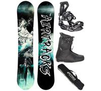 AIRTRACKS Snowboard Set (Paquete Completo) Tabla Refractions Game Extra Wide (Hombre)+Fijaciones Master+Botas+SB Bolsa Nuevo 155 159 161 165 168 171