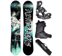 AIRTRACKS Snowboard Set Paquete Completo Tabla Under Zero Rocke Wide Hombre 165 - Fijaciones Master - Botas Strong ATOP 47 - SB Bag