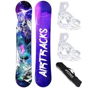 AIRTRACKS SNOWBOARD SET - TABLA RED SNAKE MUJER 140 - FIJACIONES MASTER W S - SB BOLSA