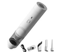 AirTrek Pro - Compact Vacuum & Blower with Enhanced Dual Power, High Power Suction & Air Duster for Car, Home, Office, Quiet Operation, Deep Cleans Fast (White)