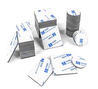 AIRUEEK cinta doble cara extrafuerte，60 negro cinta doble cara ， adhesivo doble cara extrafuerte fuerte para paredes, suelos, puertas, plástico, cristal y metal