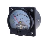 AIRUIXI amperímetro 1 Pieza 2.5 Precisión DC 0-100 mA Amperímetro SO-45 Clase Redondo Analógico Panel Medidor Negro 1 Pieza 2.5 Precisión DC0-10mA 0-100mA Amperímetro(100MA)