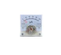 AIRUIXI amperímetro 91C4-UA Microamperímetro de CC 50UA 100UA 200UA 300UA 500UA Mecánica analógica Placa de Mesa Tipo Puntero Amperímetro 45 * 45mm(50UA)