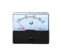 AIRUIXI amperímetro DH-670 DC UA Microamperímetro analógico Amperímetro de Panel Medidor de Corriente Probador de Corriente DC 50 UA 100 UA 200 UA 300 UA 500 UA 1000 UA(50UA)