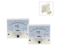 AIRUIXI amperímetro Medidores de amperios CC 85C1-mA Medidores analógicos Panel Rango de medición 1 mA 2 mA 10 mA 20 mA 50 mA 100 mA(1MA)