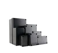 AIRUIXI Caja de empalmes Caja de Conexiones ignífuga Caja for Exteriores Caja de maquinaria Industrial de plástico ignífuga Negra Caja de plástico ABS(65x95x55mm)