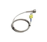 AIRUIXI Capteur de température Sensor de Temperatura termopar de adsorción magnética Fuerte de 0 a 450 Grados Tipo K con Cable blindado de Acero Inoxidable(2m)