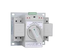 AIRUIXI Interruptor de Transferencia Automática Disyuntores de conmutación automática/Manual YCQ1B-63 2P/3P/4P 63A Interruptor de Transferencia automática de Doble Potencia CA 230 V 50/60 Hz MCB(2P)