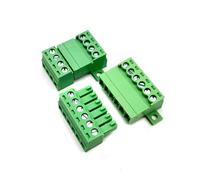 AIRUIXI Kit de Conectores 5 Juegos de Conectores de Bloque de terminales de Tornillo sin Soldadura Tipo 15EDG de 3,81 mm, Conector de PCB Tipo 15EDGRKC de 3,81 mm, Bloque de terminales Verde(10P)