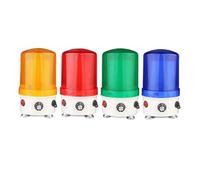 AIRUIXI Luz Industrial de Torre Señal Luz indicadora de Control de Volumen 6102J, Base de Perno de baliza giratoria, Sonido de Advertencia(Green 24V Sound)