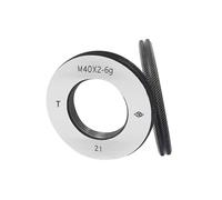 AIRUIXI medidor de Anillo 1 Juego (1 Pasa + 1 no Pasa) Calibre de Anillo de Rosca métrica M42-M43 6 g M42 M43 X1,5 0,5 1,25 0,75 2(M42X3 6g T Z)