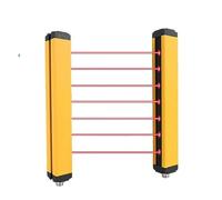 AIRUIXI Sensor De Cortina De Luz Cortinas de luz de Seguridad de 35 x 35 mm, 8 Haces, NPN/PNP, Dispositivo de Rejilla Protectora contra la luz Solar.(APS35-0820,PNP NC_3METER)