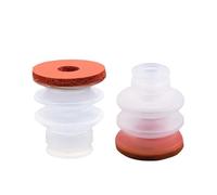 AIRUIXI Ventosa neumática Industrial de Silicona DP-08/10/12/15/20/25/30/40/50 DP-S08/10/12/15/20/25/30 Aspiradora de Esponja pequeña de Silicona Blanca y roja sin Rastro(DP-20big)