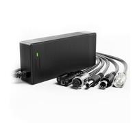 airwak 54.6V 2A Cargador para 48V Patinete Eléctrico Ebike, 3Prong GX16 DC 5.5 mm XLR/IEC/RCA Conector de alimentación Compatible con Ecotric Bike/Lectric XP/Evercross H5 48V Batería de Litio