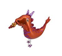 Airwalker - Globo de dragón rojo, diseño de dinosaurio, dinosaurio, helio, para caminar, decoración para niños, cumpleaños, fiestas, bodas, regalo para niños, decoración JGA