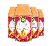 AirWick Air Wick Freshmatic, ambientador de aire isla de mango, recambio de 250 ml (paquete de 4) (el empaque puede diferir)