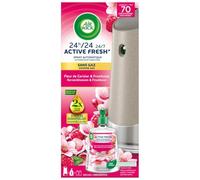 Airwick Desodorante para casa, spray automático sin gas activo fresco, 1 difusor y 1 rellenos de perfume de jazmín