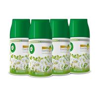 Airwick Kit Freshmatic Ambientador para Ambientes: 4 Freshmatic Recambios con fragancia de Fresia Blanca y Jazmín, 4 x 250 ml