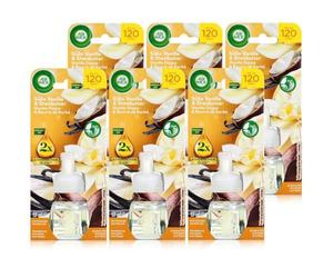 Airwick - Recambio de aceite aromático dulce de vainilla y manteca de karité, 19 ml, aroma a habitación 6 x 19 ml