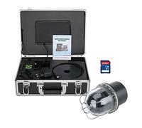 AIRYSSFU Cámara Subacuática, 7 "DVR Recorder 20m / 50m / 100m Pesca bajo el Agua Videocámara Finder IP68 Impermeable 20 Le Cámara giratoria DS de 360 Grados(FX7D-20M)