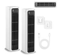 AirZuma Portable AC, AirZuma Enfriador de Aire portátil sin Cuchillas, USB-C Recargable 12H inalámbrico, Uso Dual en Pared y Escritorio, Mini refrigerador Personal de 3 velocidades para Dormitorio,