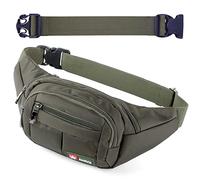 AirZyx Riñoneras de Marcha Running de Acampada y Marcha Bolsos de Gimnasio Bolsos Bandolera para Hombre Mujer Olive-prolongar